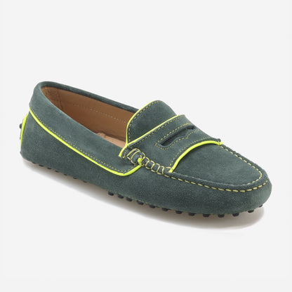 Mocassins de Camurça Bicolor