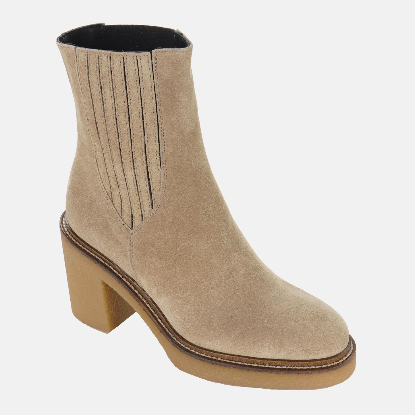 Suede women's ankle boots