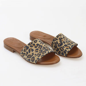 Snake and leopard sandal