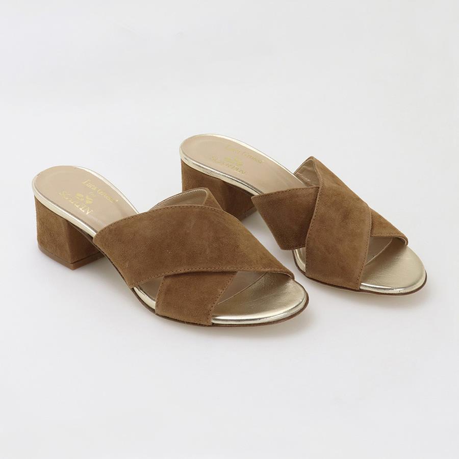 Women's suede sandal