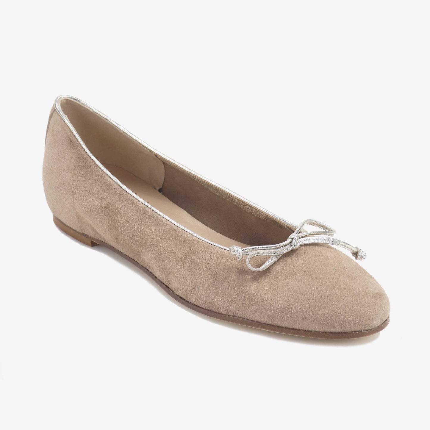 Suede ballerina